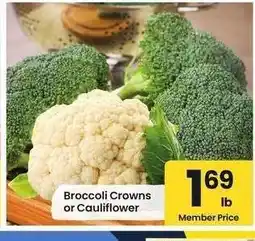 Albertsons Broccoli Crowns or Cauliflower offer