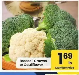 Albertsons Broccoli Crowns or Cauliflower offer