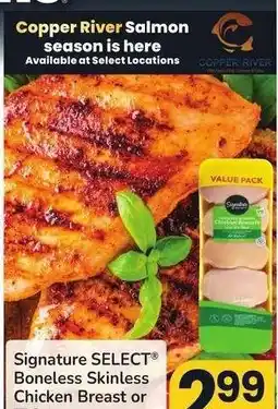 Albertsons Signature SELECT Boneless Skinless Chicken Breast or Thighs - Value Pack offer