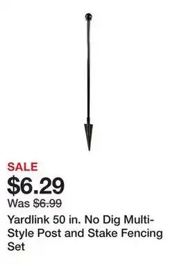 Tractor Supply Company Yardlink 50 in. No Dig Multi-Style Post and Stake Fencing Set offer