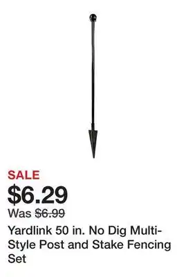 Tractor Supply Company Yardlink 50 in. No Dig Multi-Style Post and Stake Fencing Set offer