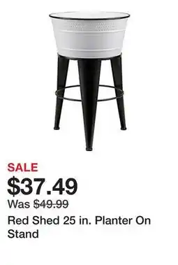 Tractor Supply Company Red Shed 25 in. Planter On Stand offer
