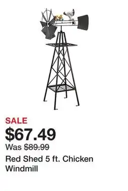 Tractor Supply Company Red Shed 5 ft. Chicken Windmill offer