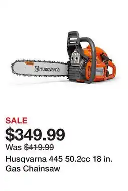 Tractor Supply Company Husqvarna 445 50.2cc 18 in. Gas Chainsaw offer