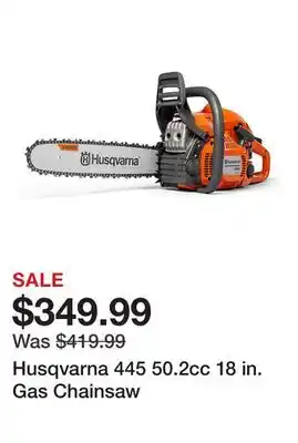 Tractor Supply Company Husqvarna 445 50.2cc 18 in. Gas Chainsaw offer