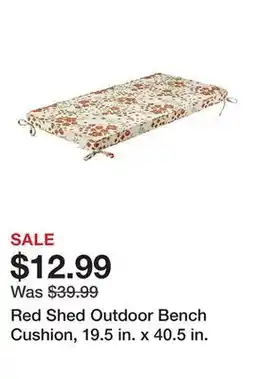 Tractor Supply Company Red Shed Outdoor Bench Cushion, 19.5 in. x 40.5 in offer