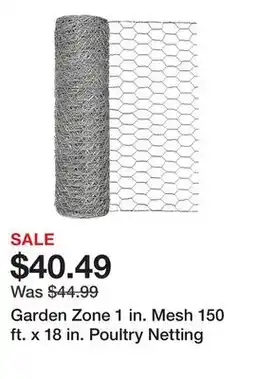 Tractor Supply Company Garden Zone 1 in. Mesh 150 ft. x 18 in. Poultry Netting offer