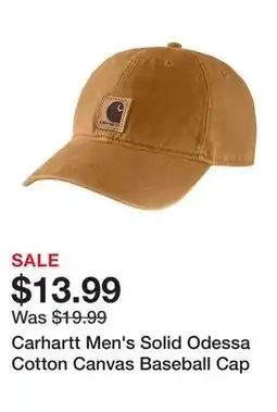 Tractor Supply Company Carhartt Men's Solid Odessa Cotton Canvas Baseball Cap offer