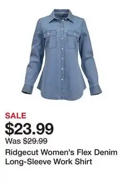 Tractor Supply Company Ridgecut Women's Flex Denim Long-Sleeve Work Shirt offer