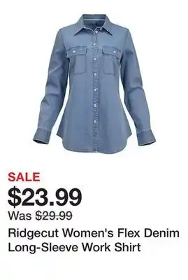 Tractor Supply Company Ridgecut Women's Flex Denim Long-Sleeve Work Shirt offer