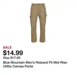 Tractor Supply Company Blue Mountain Men's Relaxed Fit Mid-Rise Utility Canvas Pants offer