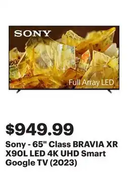 Best Buy Sony - 65 Class BRAVIA XR X90L LED 4K UHD Smart Google TV (2023) offer