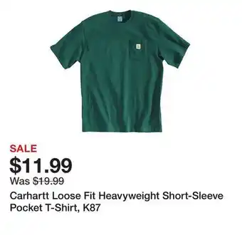 Tractor Supply Company Carhartt Loose Fit Heavyweight Short-Sleeve Pocket T-Shirt, K87 offer