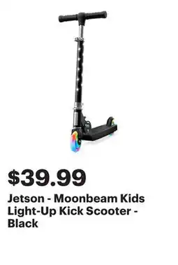Best Buy Jetson - Moonbeam Kids Light-Up Kick Scooter - Black offer