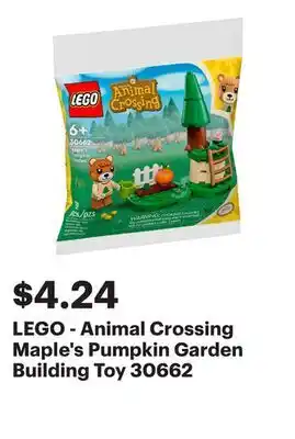 Best Buy LEGO - Animal Crossing Maple's Pumpkin Garden Building Toy 30662 offer