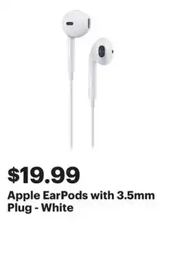 Best Buy Apple EarPods with 3.5mm Plug - White offer