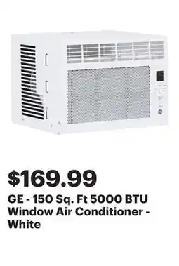 Best Buy GE - 150 Sq. Ft 5000 BTU Window Air Conditioner - White offer