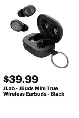 Best Buy JLab - JBuds Mini True Wireless Earbuds - Black offer