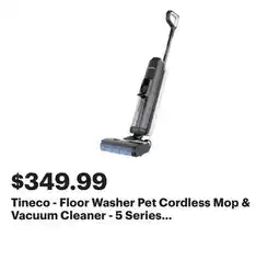 Best Buy Tineco - Floor Washer Pet Cordless Mop & Vacuum Cleaner - 5 Series - Black offer