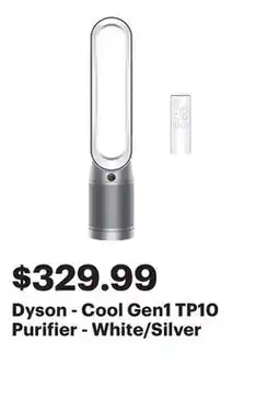 Best Buy Dyson - Cool Gen1 TP10 Purifier - White/Silver offer
