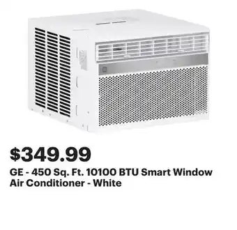 Best Buy GE - 450 Sq. Ft. 10100 BTU Smart Window Air Conditioner - White offer