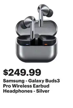 Best Buy Samsung - Galaxy Buds3 Pro Wireless Earbud Headphones - Silver offer