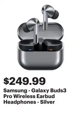 Best Buy Samsung - Galaxy Buds3 Pro Wireless Earbud Headphones - Silver offer