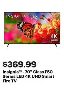 Best Buy Insignia - 70 Class F50 Series LED 4K UHD Smart Fire TV offer