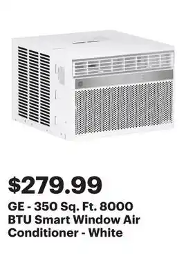 Best Buy GE - 350 Sq. Ft. 8000 BTU Smart Window Air Conditioner - White offer