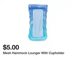 Five Below Mesh Hammock Lounger With Cupholder offer