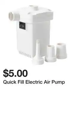 Five Below Quick Fill Electric Air Pump offer