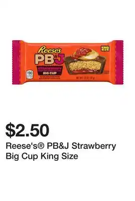 Five Below Reese's PB&J Strawberry Big Cup King Size offer