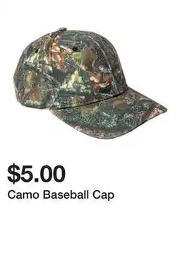 Five Below Camo Baseball Cap offer