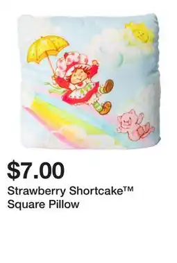 Five Below Strawberry Shortcake Square Pillow offer