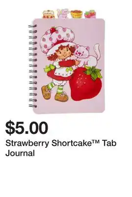 Five Below Strawberry Shortcake Tab Journal offer