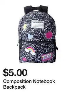 Five Below Composition Notebook Backpack offer