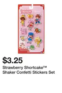 Five Below Strawberry Shortcake Shaker Confetti Stickers Set offer