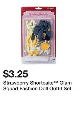 Five Below Strawberry Shortcake Glam Squad Fashion Doll Outfit Set offer