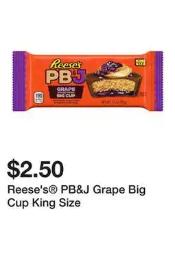 Five Below Reese's PB&J Grape Big Cup King Size offer