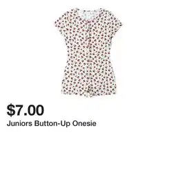 Five Below Juniors Button-Up Onesie offer
