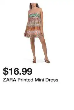 Marshalls ZARA Printed Mini Dress offer
