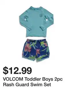 Marshalls VOLCOM Toddler Boys 2pc Rash Guard Swim Set offer