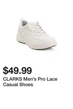 Marshalls CLARKS Men's Pro Lace Casual Shoes offer