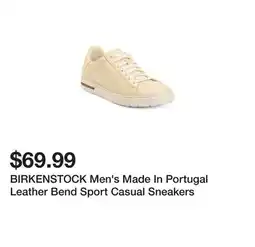 Marshalls BIRKENSTOCK Men's Made In Portugal Leather Bend Sport Casual Sneakers offer
