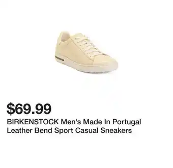 Marshalls BIRKENSTOCK Men's Made In Portugal Leather Bend Sport Casual Sneakers offer