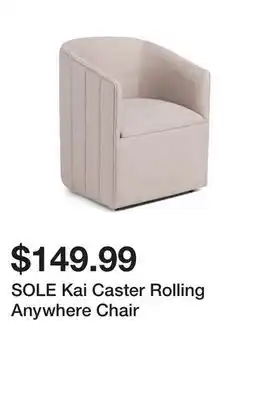 Marshalls SOLE Kai Caster Rolling Anywhere Chair offer