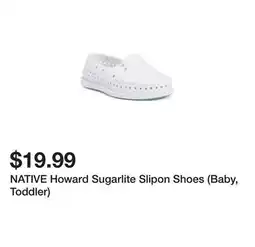 Marshalls NATIVE Howard Sugarlite Slipon Shoes (Baby, Toddler) offer