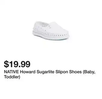 Marshalls NATIVE Howard Sugarlite Slipon Shoes (Baby, Toddler) offer