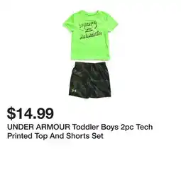 Marshalls UNDER ARMOUR Toddler Boys 2pc Tech Printed Top And Shorts Set offer