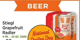 Heinen's Stiegl Grapefruit Radler offer